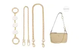 Gold-Tone (Camellia Extender Chain+Decoration Chain+Crossbody Chain)