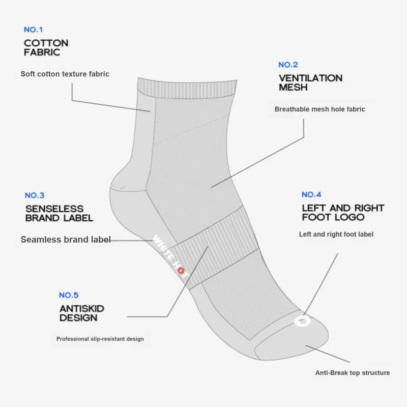 WHITE HOT Mid Calf Socks Men's 3 Pack Combo Set-9