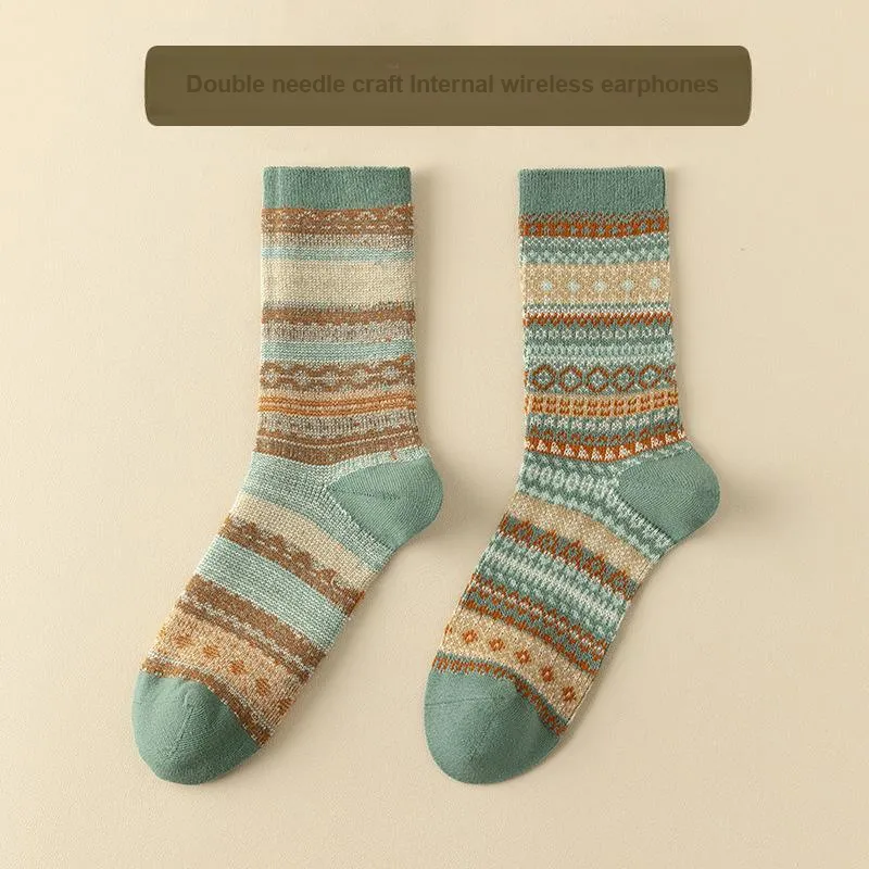 YOOKA Mid Calf Socks Unisex Combo Set-1