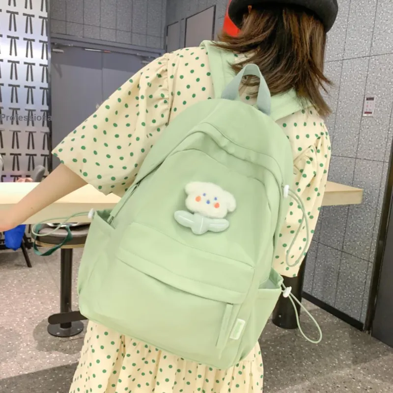 ZOGA Nylon Backpack Women's Green/Ecru/Khaki/Light Yellow/Black/Pink-1