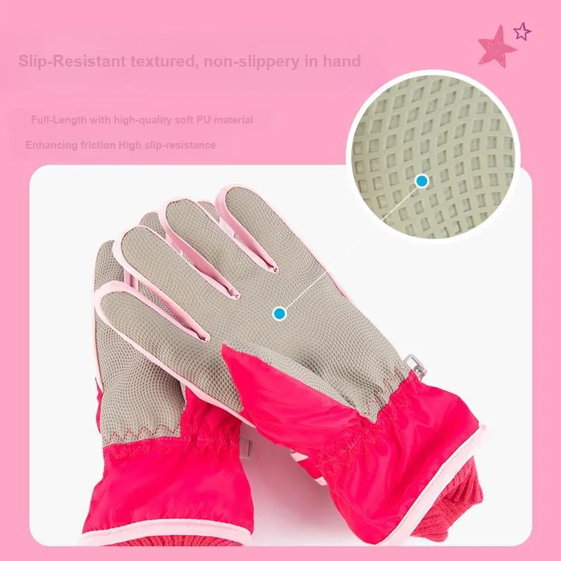 MESUCA Skiing Water-Repellent Insulated For Cold Weather Winter Snowplay Gloves Kids'-2
