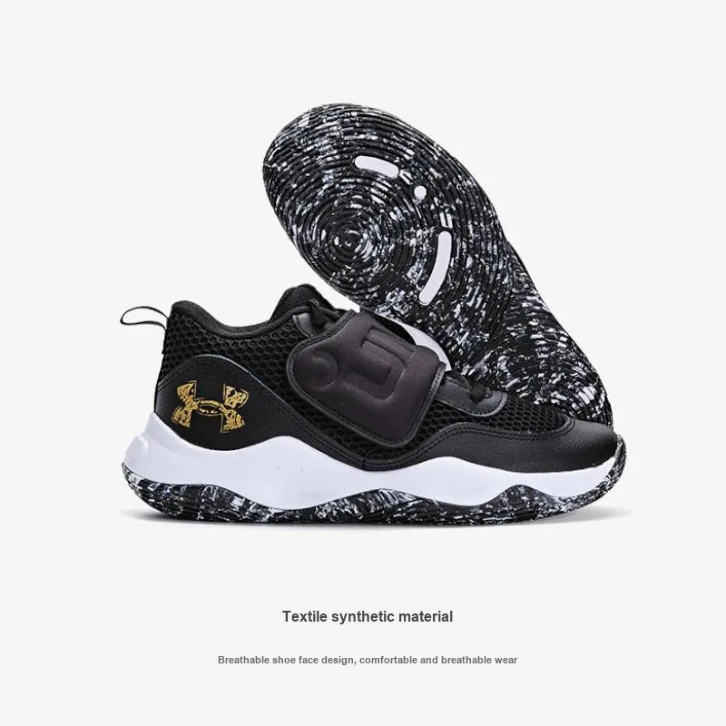 Under Armour Low Top Basketball Shoes White Kids'-1