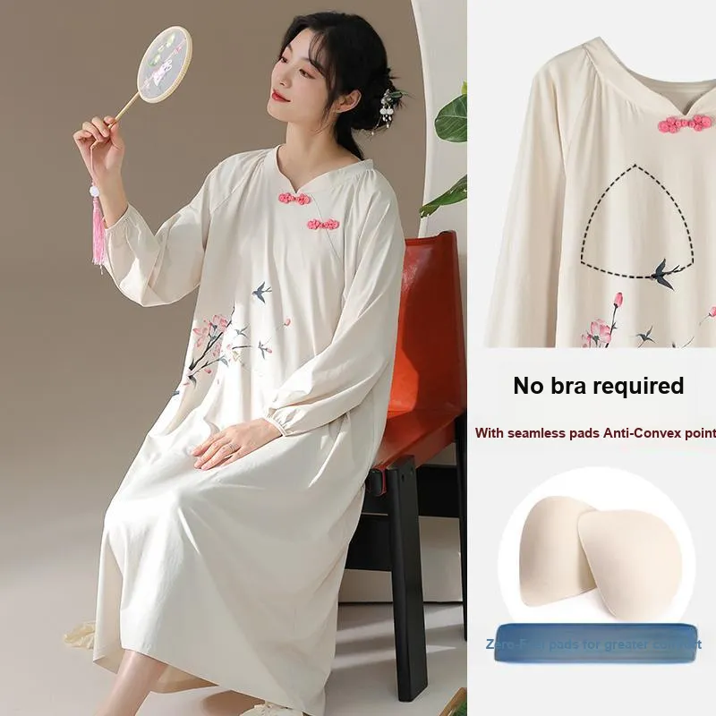 Lan Miao Long Sleeved Dress Women's-5