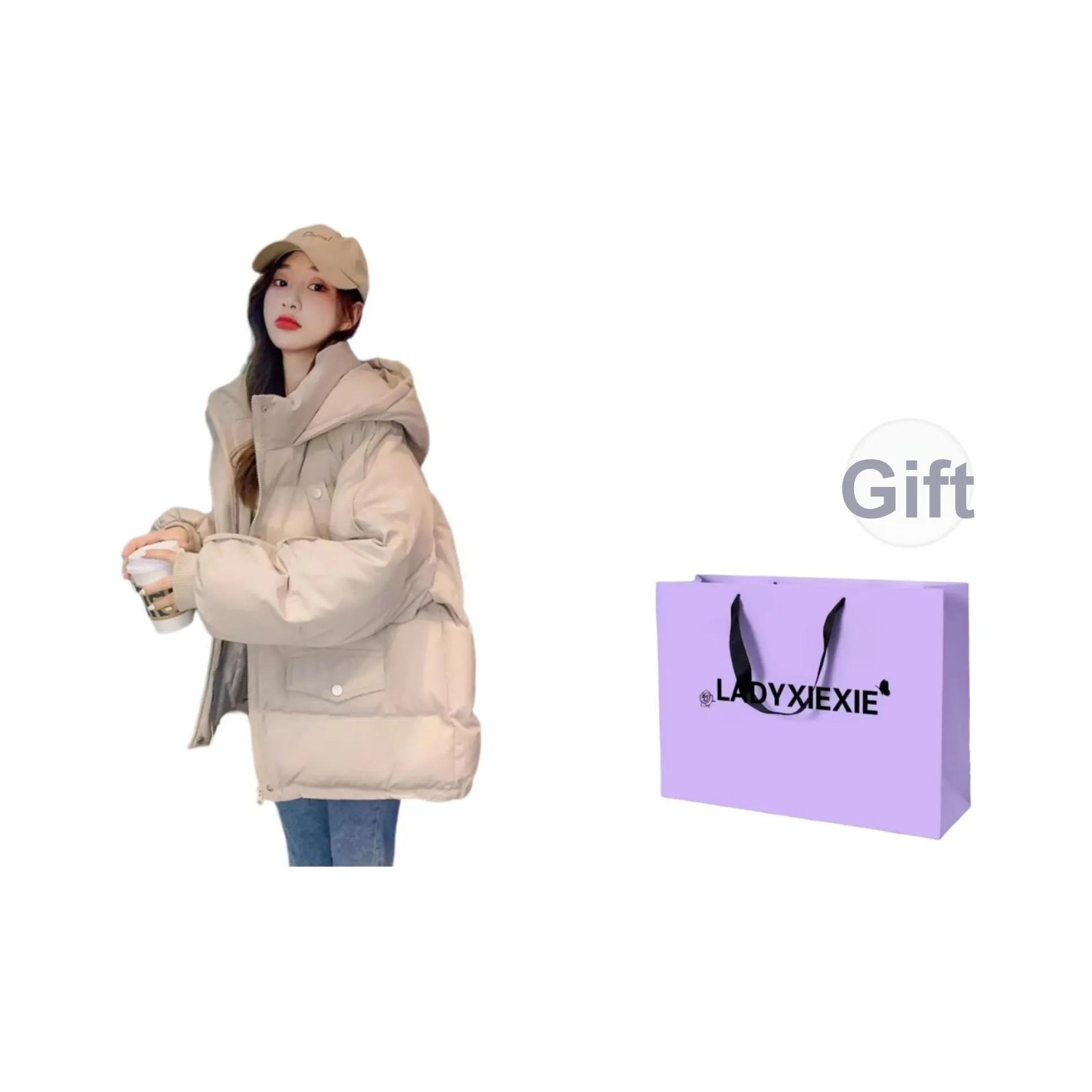 LADYXIEXIE Пуховик женский