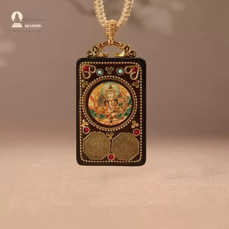 Mount Wutai Ebony Necklaces Unisex-3