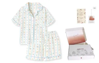 WANANNI Pajama Set Women's Light Blue