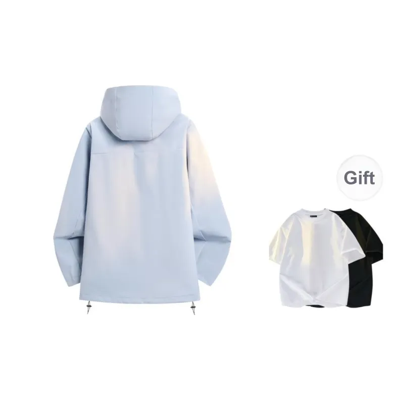 ROBINHOOD Water-Resistant Windproof Wear-Resistant Warm Windbreaker Jacket Unisex-33