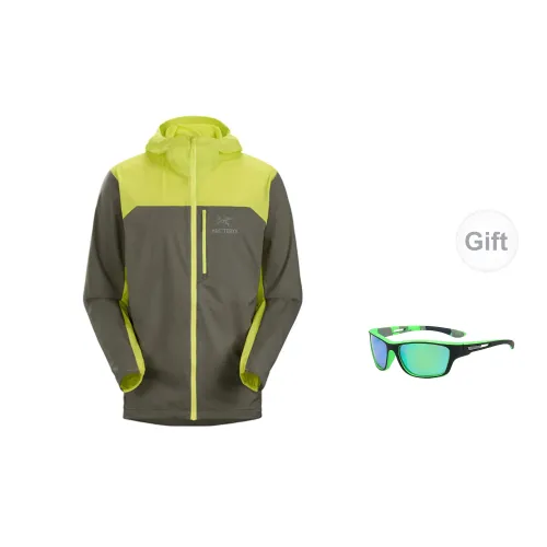 Arcteryx Squamish Windbreaker Jackets Men Misty Green/Racing Green+Free Eyeglasses