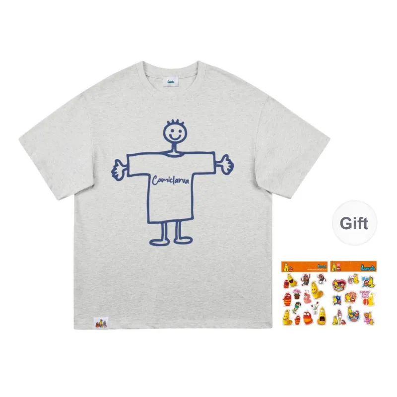 COMIC LARVA T Shirts Unisex-15