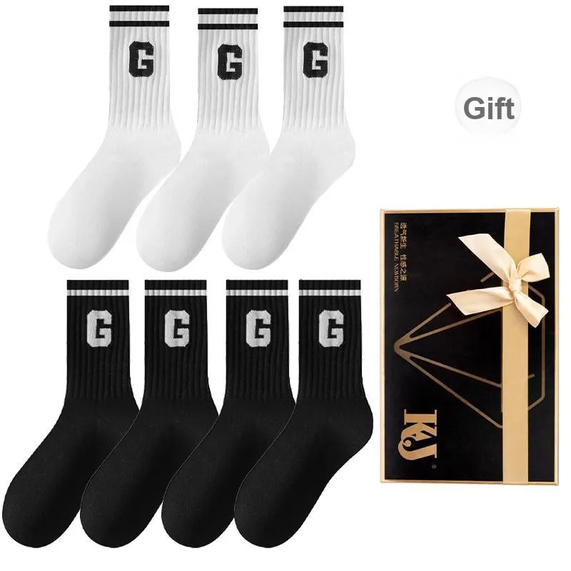 KJ Mid Calf Socks Women's Gift Box 7 Double Packs-3