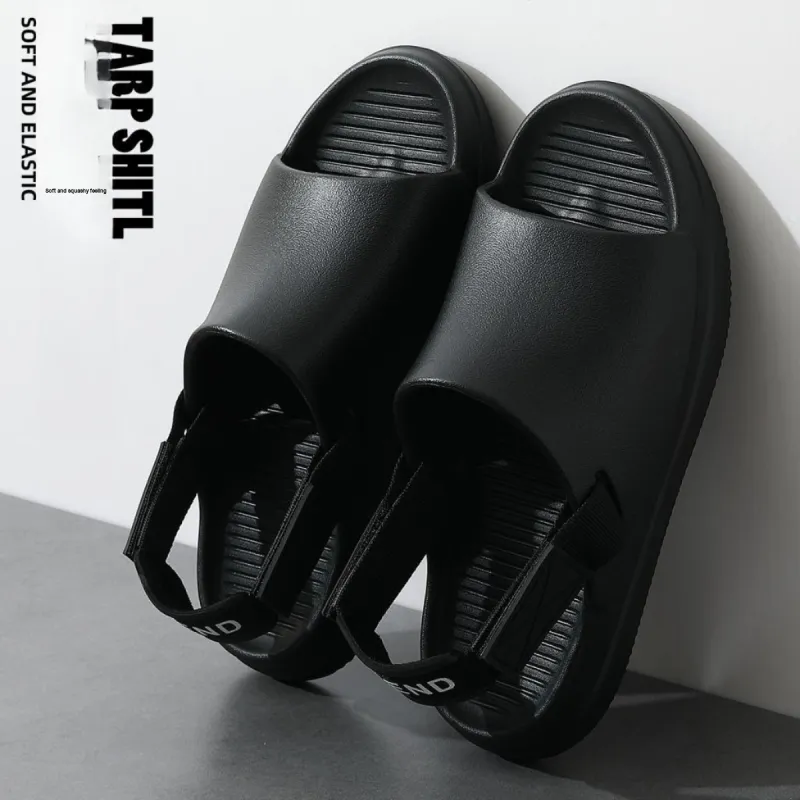 Yalu Men's Slippers Summer Indoor Home Slippers Platform Slip Resistant Adjustable Slippers Men-2