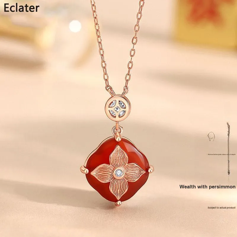Eclater Agate Necklaces Women's-1