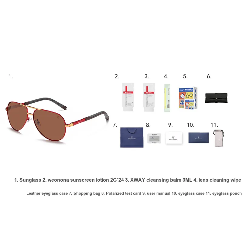 Maserati Aviator Sunglasses Unisex-10