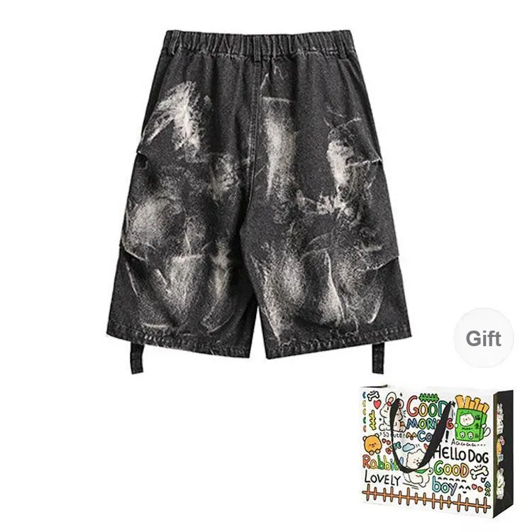 BVODE Denim Shorts Women's Black Gray Shopping Bag-1