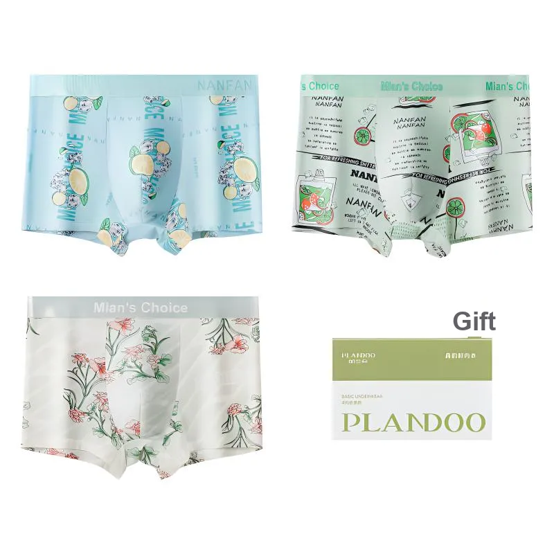 PLANDOO Underpants Men's 3 Pack-4