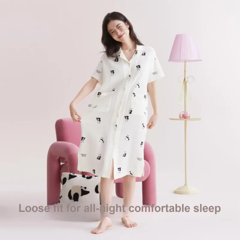 Red Beans At Home Nightgown Women's-5