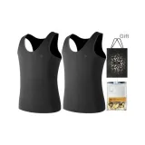 Loose Fit 2 Pack (Black+Black) 2 Pcs, Easy to Wash!