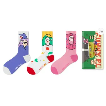 PL Mid Calf Socks Unisex Shopping Bag 3 Pack