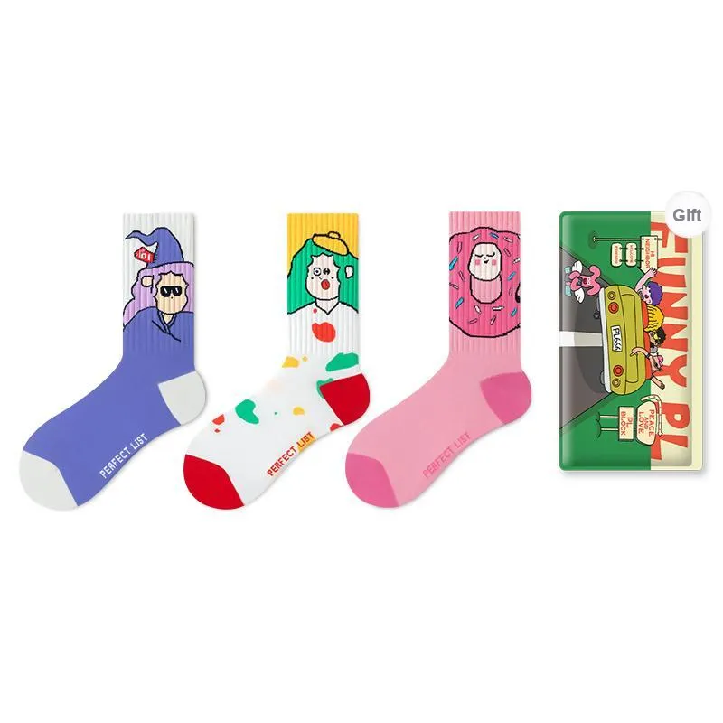 PL Mid Calf Socks Unisex Shopping Bag 3 Pack-0