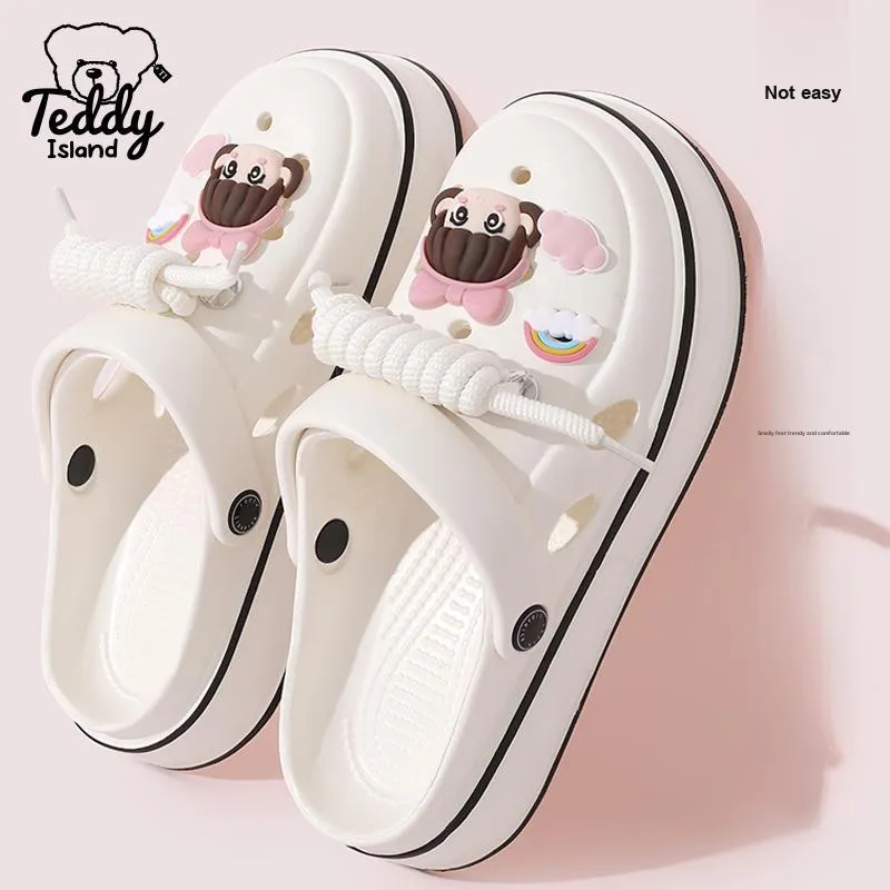 TEDDY ISLAND Cute Cartoon EVA Soft Sole Home Slip Resistant Comfortable Clogs-2