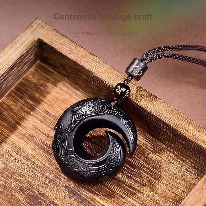 CUIYIN Obsidian Pendants Unisex-3