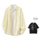 Yellow White Stripes (Comes with Black Print T-Shirt)