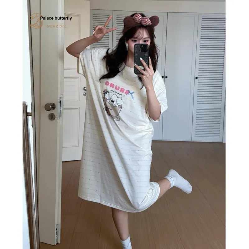 Gongdie x Miiiiichan Nightgown Women's Apricot-2