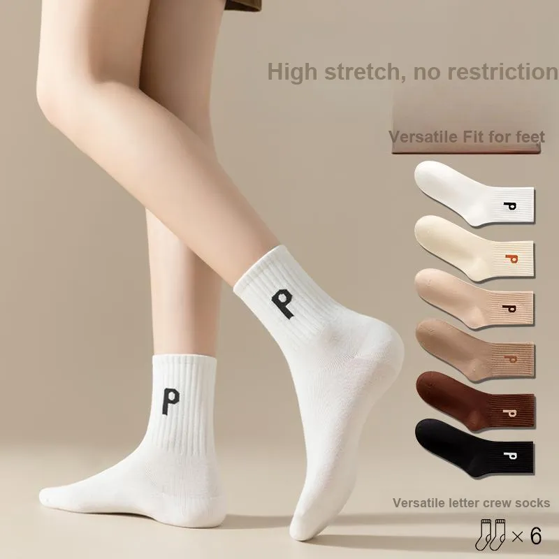 MIIOW Mid-Calf Socks Women's 5 Pack-1