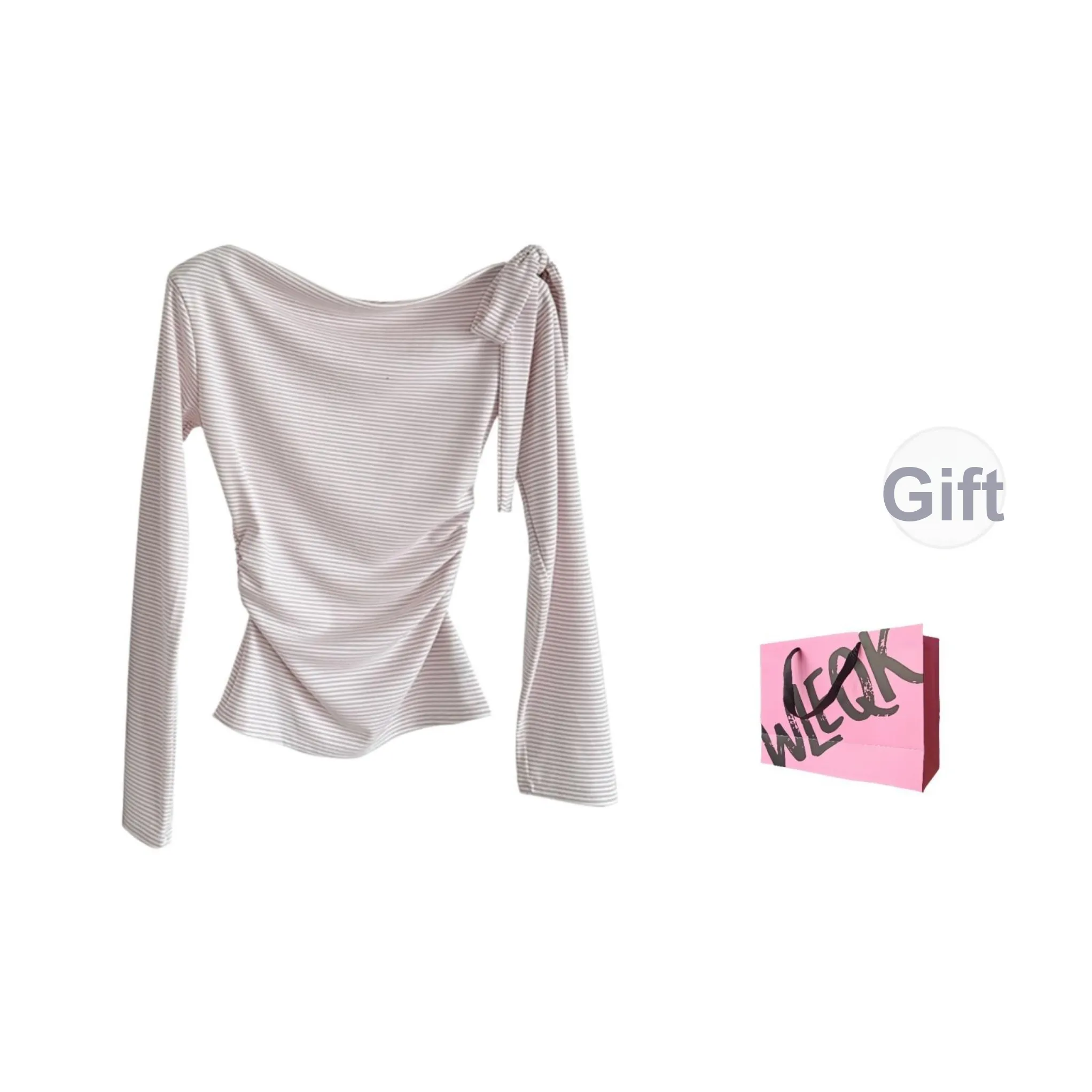 CTRTRC Светло-розовые Женские T-рубашки