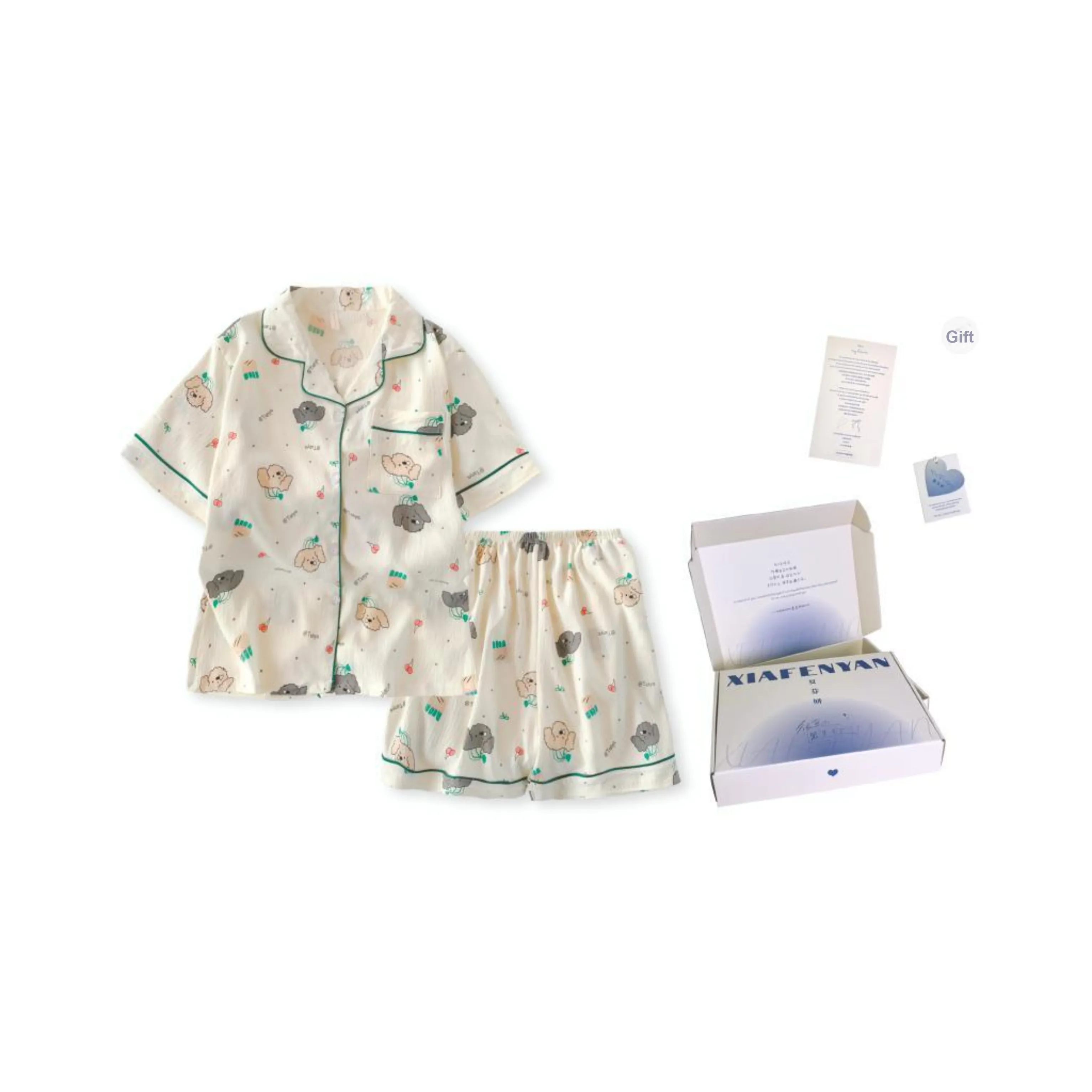 XIAFENYAN Pajama Gift Box Women's Apricot