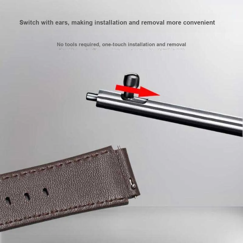 Gangjue Compatible With Huawei Band B7/B6/B3 Huawei Compatibility Watch Band 110MM*75MM Genuine Leather Material-6