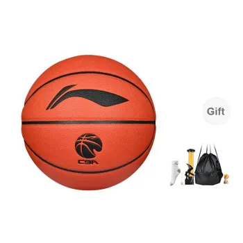 LiNing CBA Collection PU Basketball Brown Size 7 Training Unisex