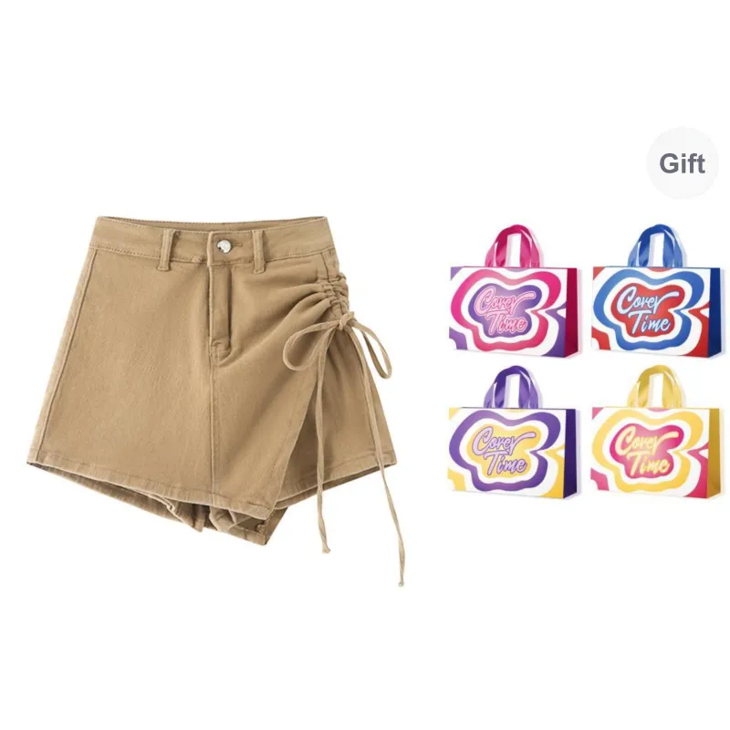 COVER TIME Denim Short Skirts Women's-2