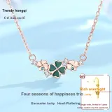 Four-Leaf Clover Reprise Necklace[925 Sterling Silver]