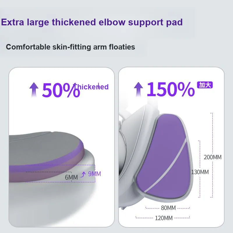 MERACH Abdominal Rollers Elbow Support Gray Set Unisex-5