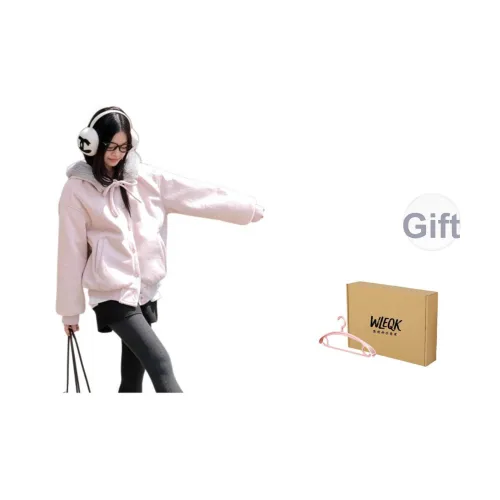 WLEQK Розовый Женский пуховик