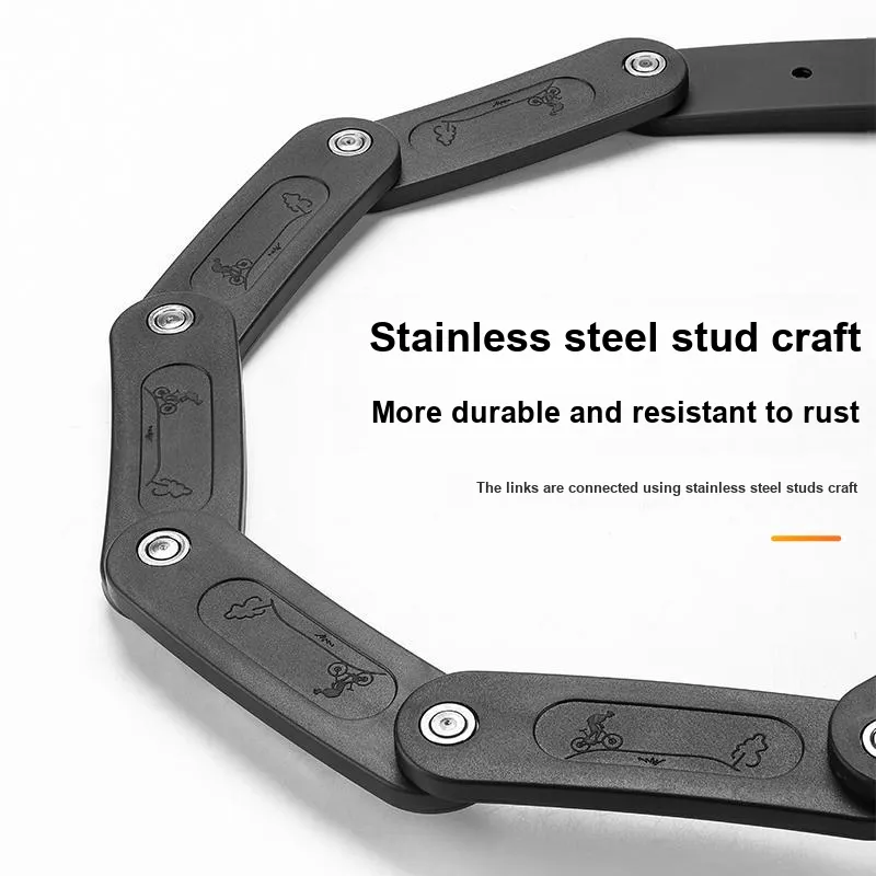 WEST BIKING Bicycle Locks Anti Pick, Waterproof, And Rust Proof Folding Lock-9