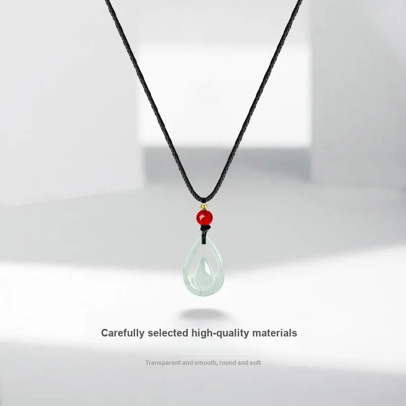 JUICY GRAPE African Emerald Jade Necklaces Unisex-2