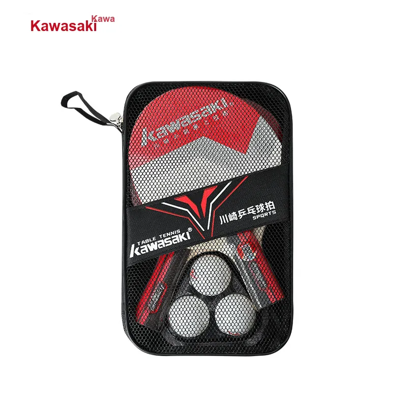 Kawasaki Swift Wind Collection Ping Pong Paddle Ping Pong Paddles Unisex Shakehand Grip Penhold Grip Red-5
