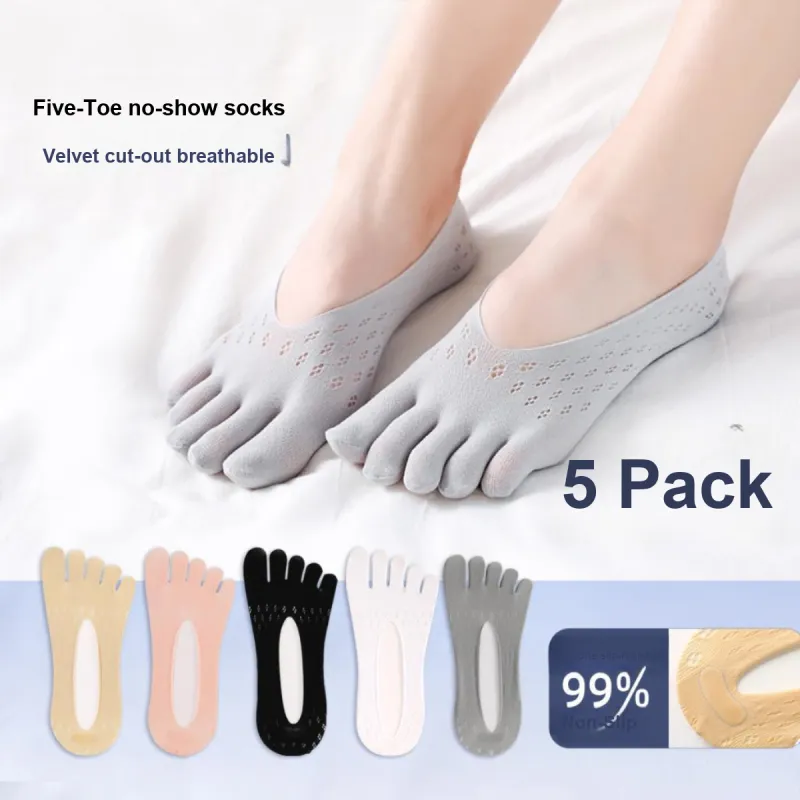 ROMANTIC·SPRING No Show Socks Women's 5 Pack-2