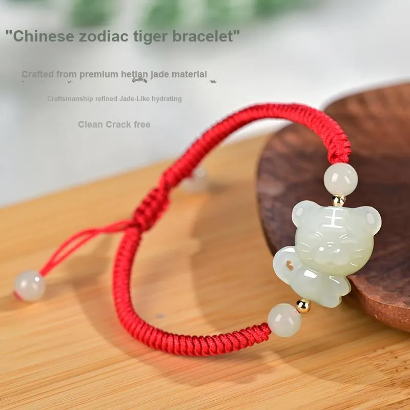 KUNYUYAO Hetian Jade Bracelets Pale Greenish White Jade Unisex-9