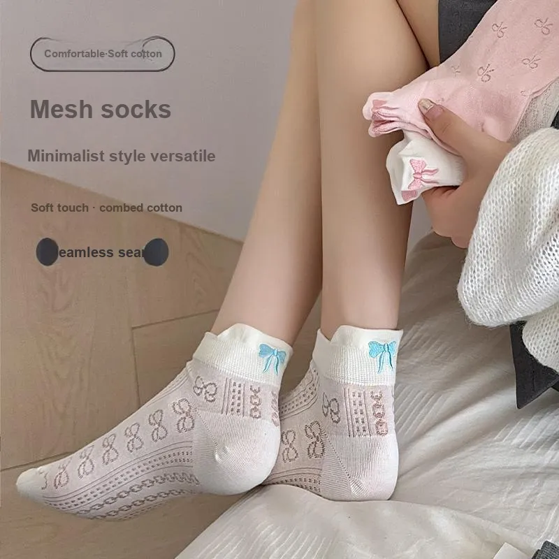 XIA.WA.ZHI.XIU Ankle Socks Women's Box 5 Pack-23