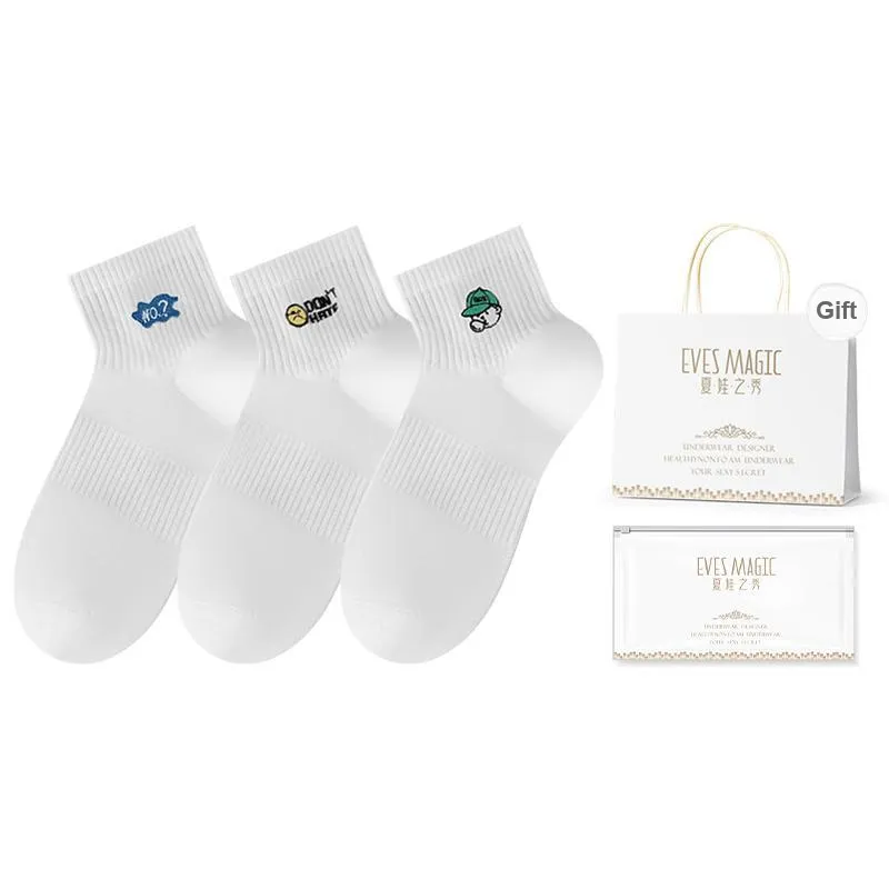 XIA.WA.ZHI.XIU Ankle Socks Men's 3 Pack-10