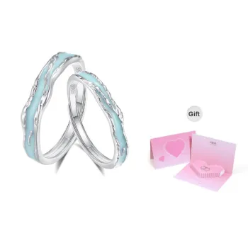 MINTLEAF S925 Silver Rings Unisex Silver White