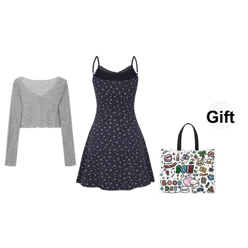 SOIE Skirt Set Women's Navy Blue-1