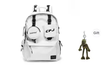 CHAOFANJI Membrana Dermalis Backpack Laptop Bag Large Size Unisex White/Black