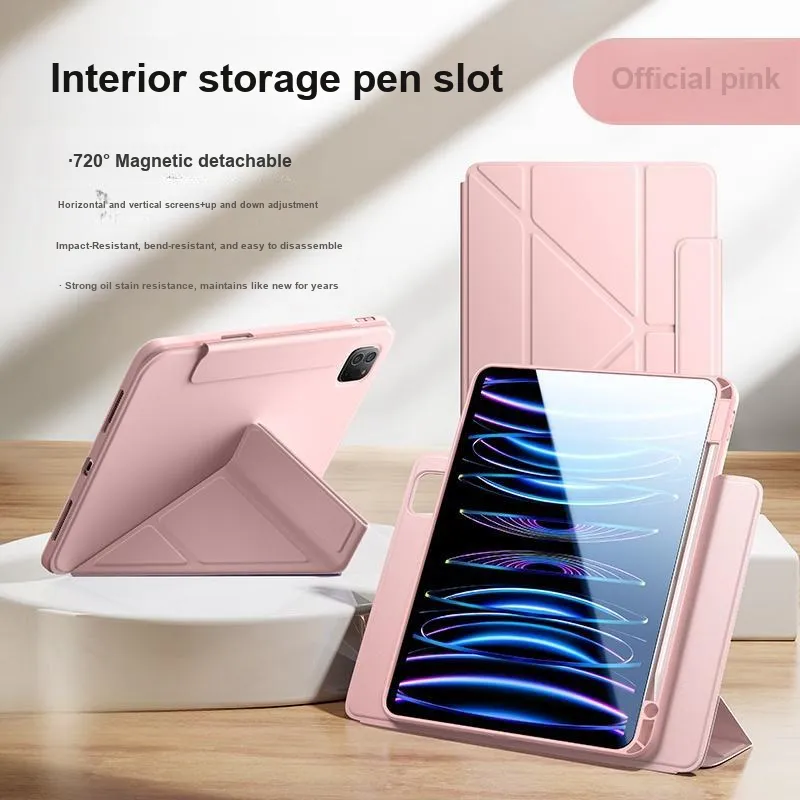 Lisen 360 Degree Rotation Compatible With IPad Air 5 Magnetic Tablet Protective Case With Pen Slot-35