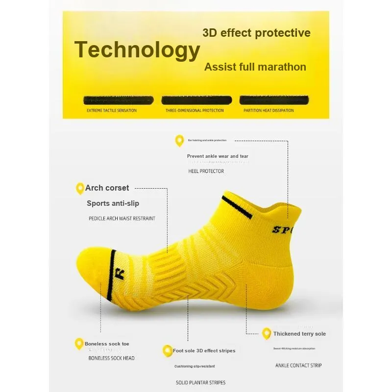 SALOATO Basketball Socks Unisex 5 Pack-10