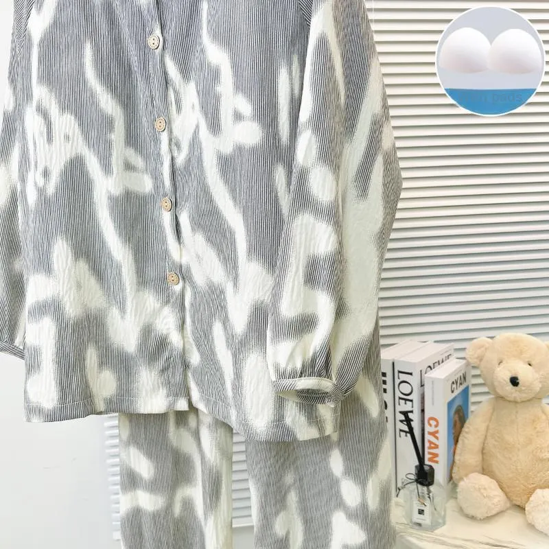 Sleeping Beauty Pajama Set Women's Gray-4