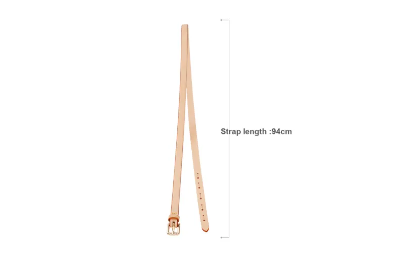 Lan Bao Fan Bag Straps Lv Bean Vegetable Tanned Leather Approx. 94cm-2